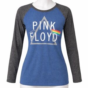Pink Floyd Blue and Gray Long Sleeve Shirt by C-life -Womens Sz 8-10